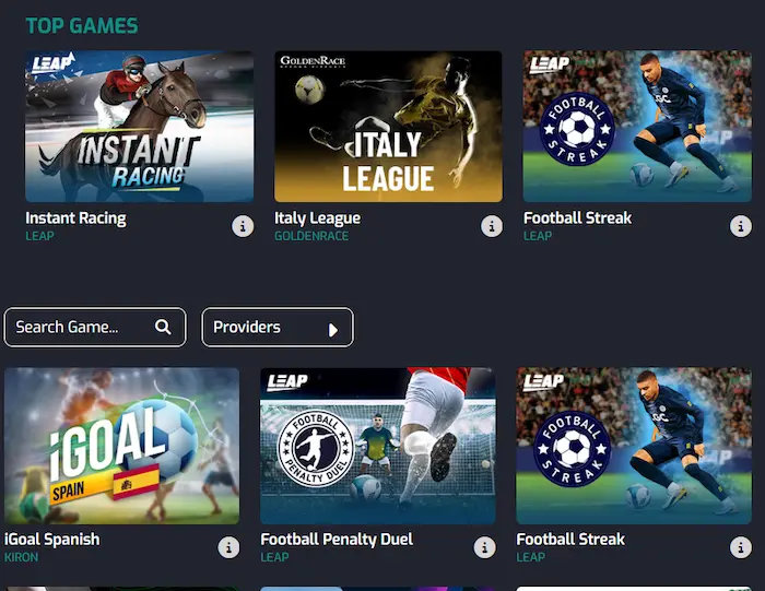 CrystalPoker Casino sports