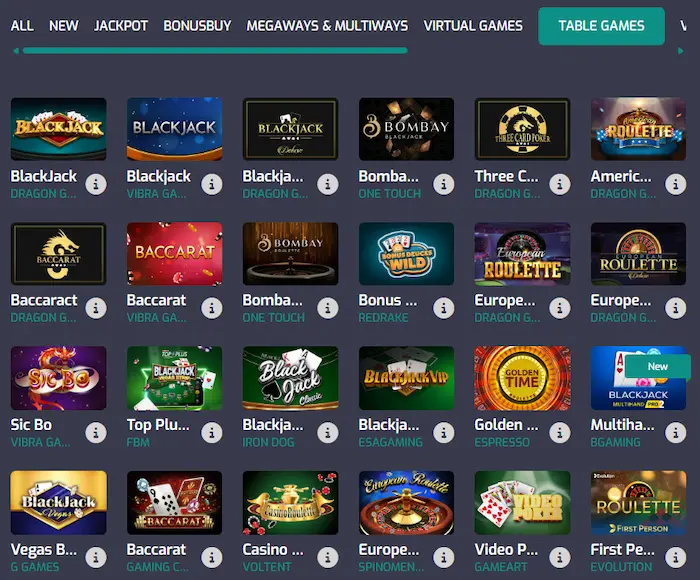 CrystalPoker Casino table